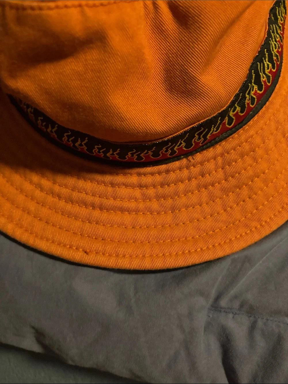Orange Canvas Bucket Hat
